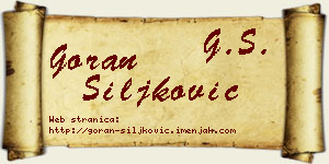 Goran Šiljković vizit kartica
